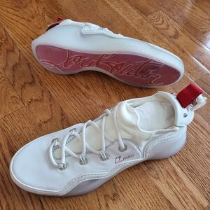 Christian Louboutin White and Red Sneakers